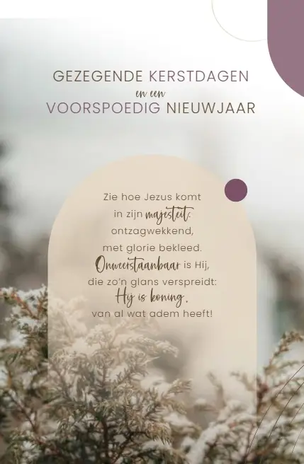 Wenskaart Gezegende K/N + Sela