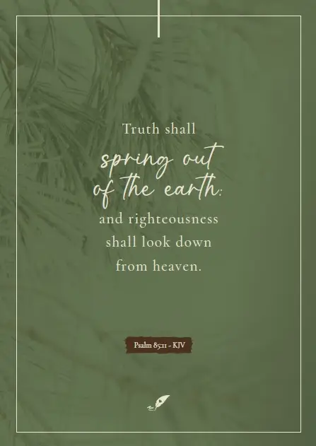 Enkele kaart Truth shall out of earth