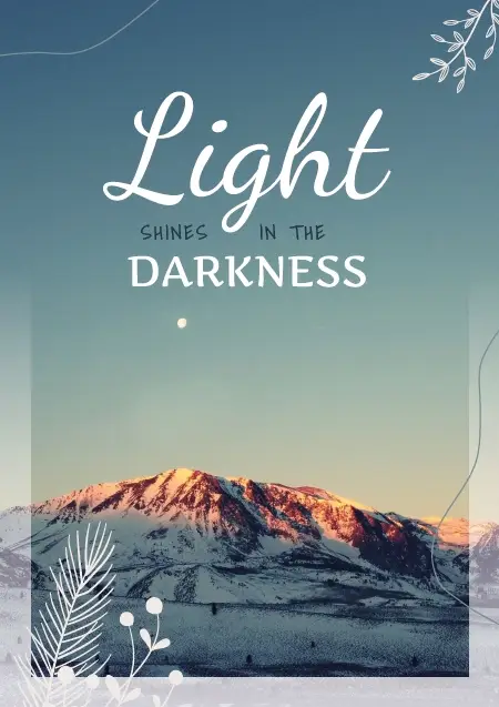 Enkele kaart Light shines ..