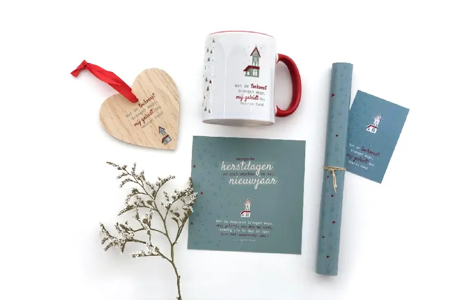 Giftbox Gezegende Kerst/ mok 300 ml