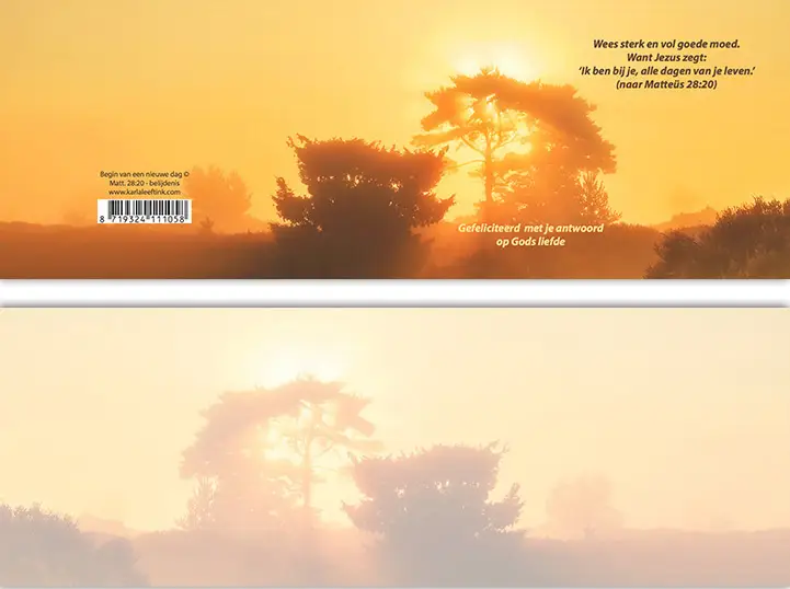 Panoramawenskaart belijdenis begin van