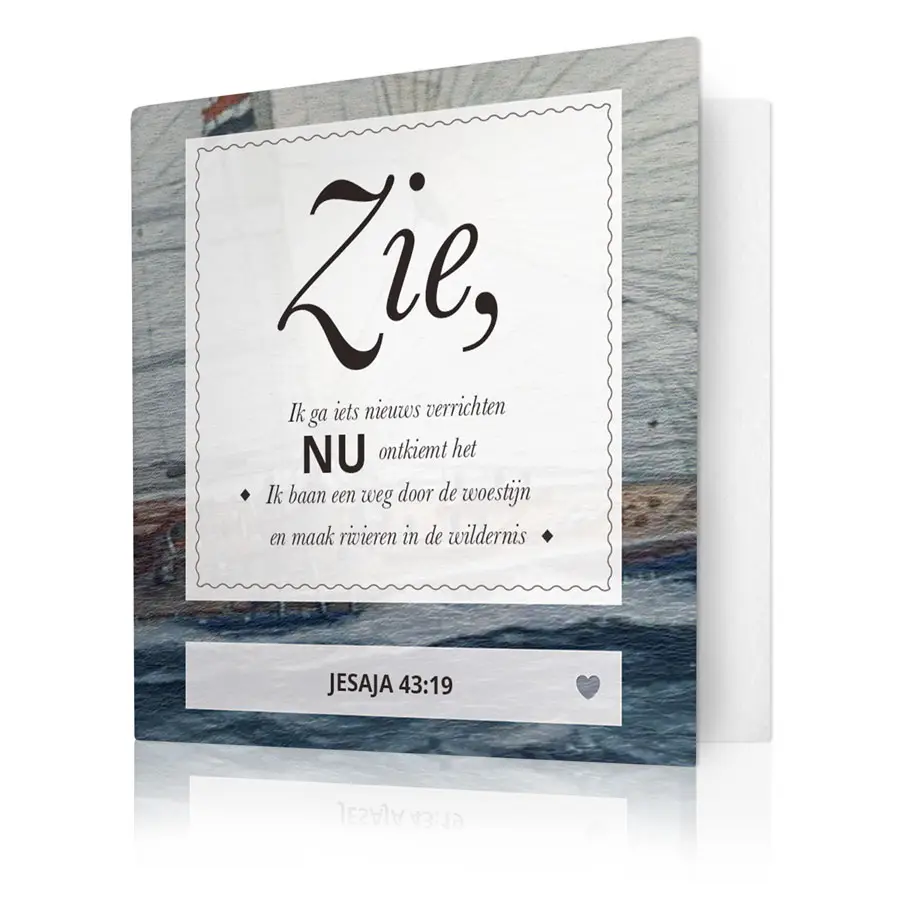 Zie, Ik ga iets nieuws beginnen