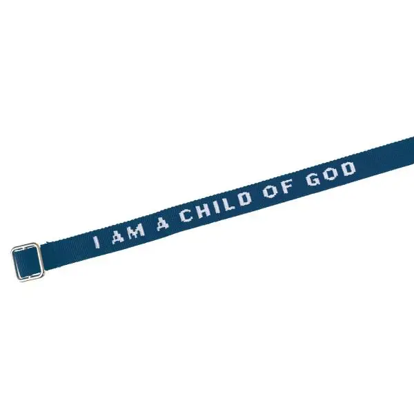 Geweven armband Blauw I am a child of Go