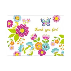 Postcard Thank you God