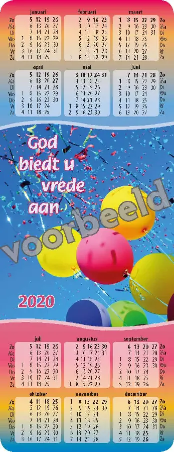 Kalendertje 2020 set 10 (nettoprijs)
