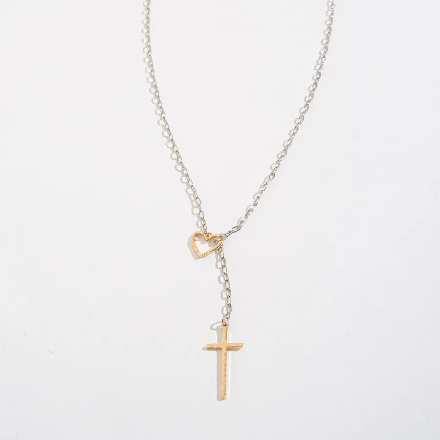 Pendant heart/cross
