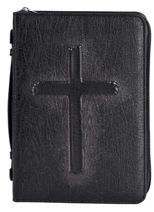 Biblecover X-Large Black vintage cross