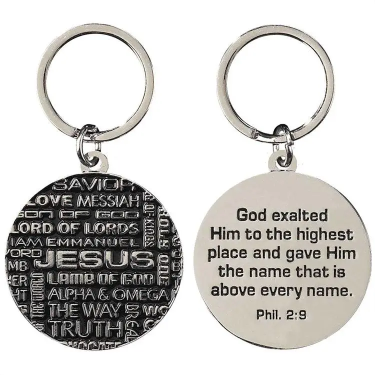 Metal keyringnames of Jesus