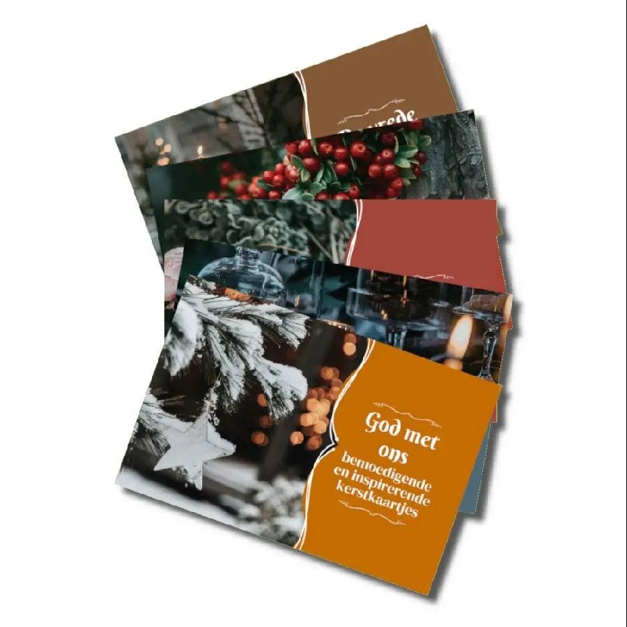 Kaartjes in doosje God met ons