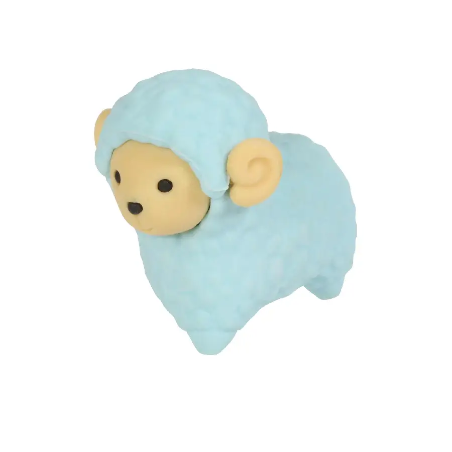 Gummetje schaap blauw 3,2x2,7x2cm