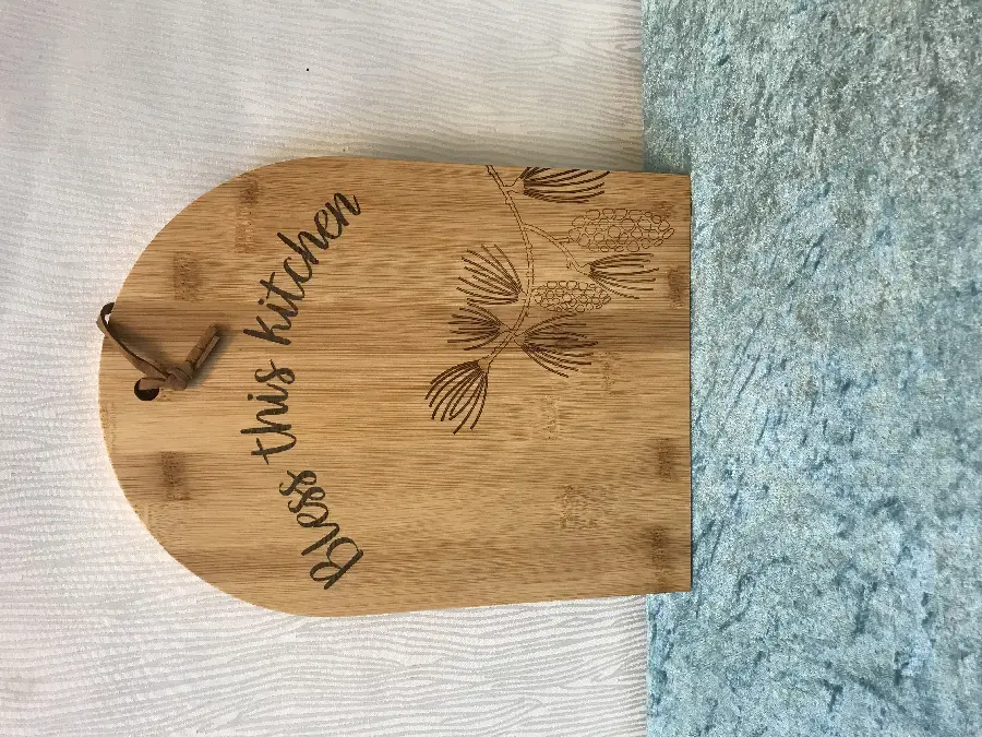 Serveerplateu bamboe 21x28cm