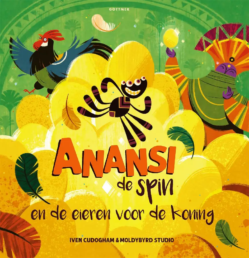 Anansi de spin en de eieren voor de koni