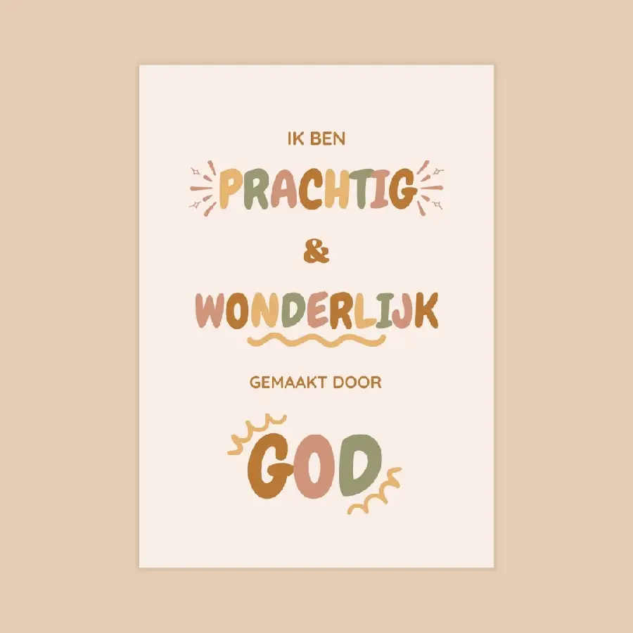 Wonderlijk gemaakt A5 poster