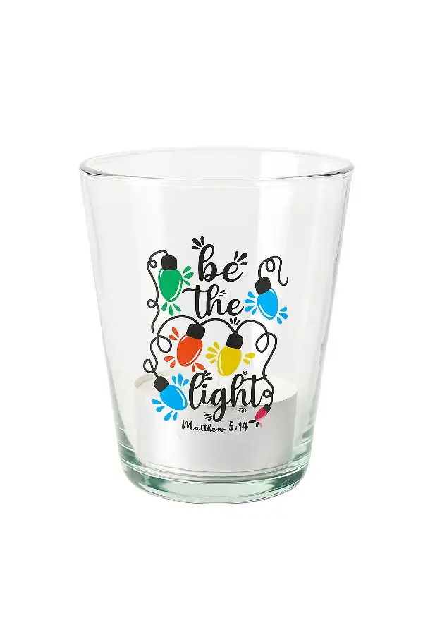 Sfeerlicht glas/kaars Be the Light