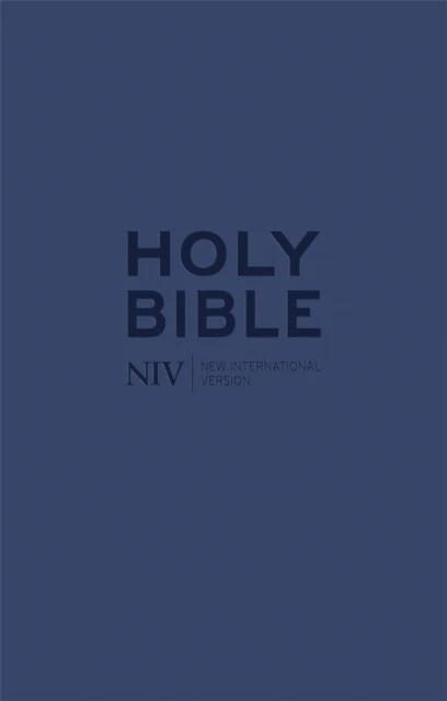 NIV tiny bible with zip blue soft-tone