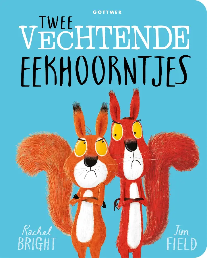 Twee vechtende eekhoorntjes