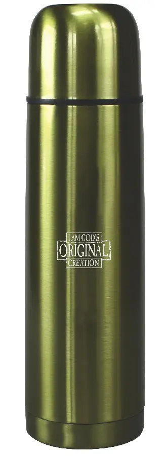 Thermoskan groen I am Gods original crea