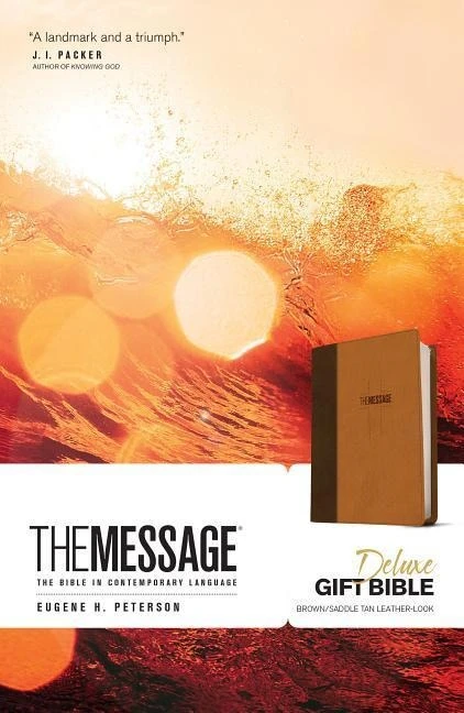 MES canvas bible leatherlook gold leaf