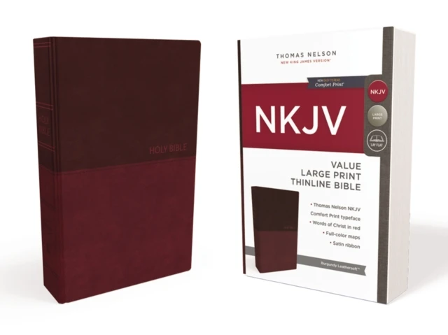 NKJV LP thinline bible burgundy imitatio