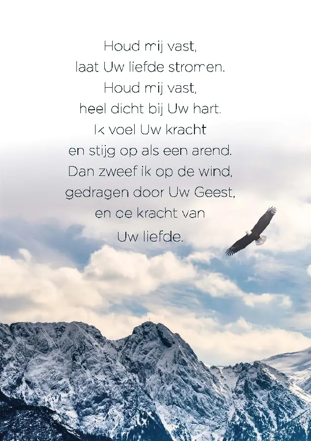 Wenskaart Houd mij vast laat uw liefde s