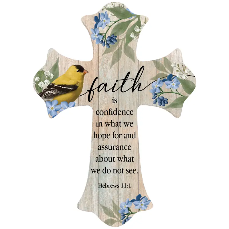 Wall cross 20x26,7cm Faith is confidence