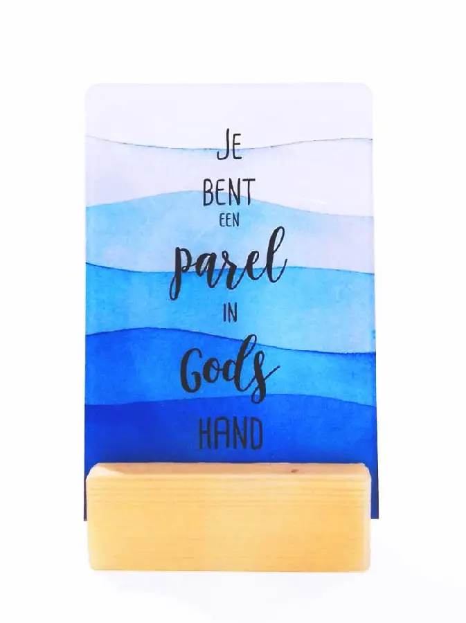 Je ben een parel blauw