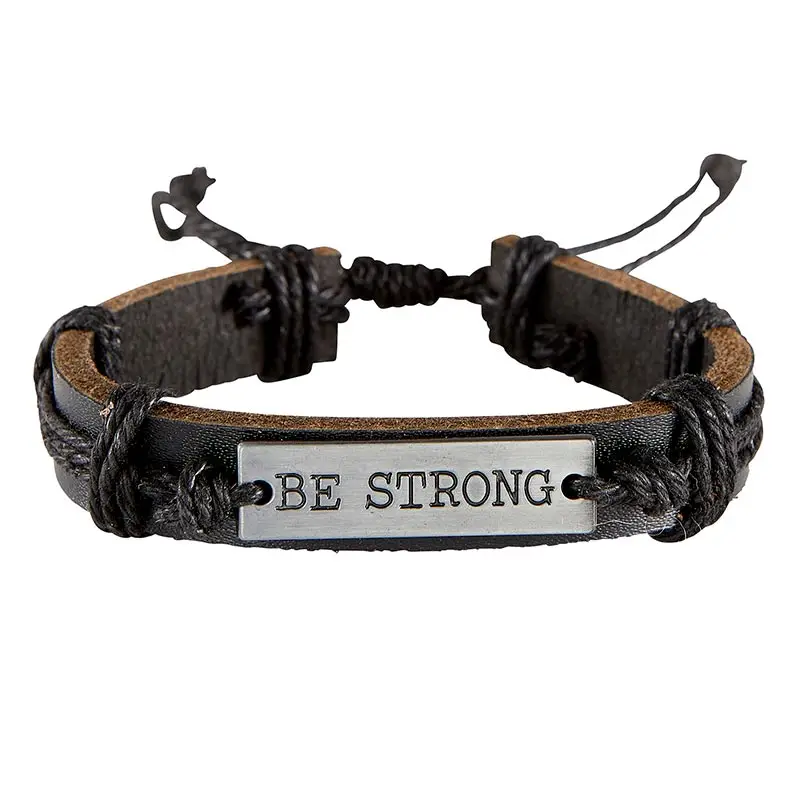 Leather Bracelet Be Strong